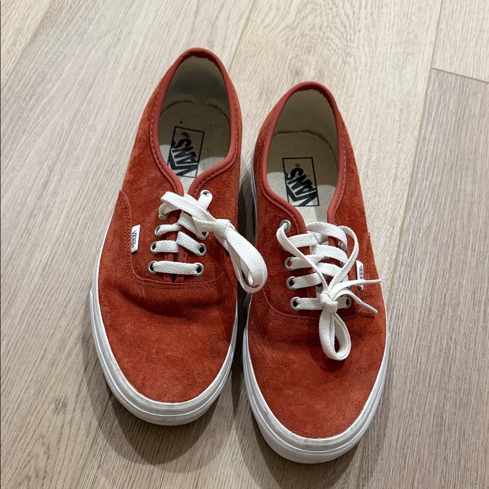 Vans Burnt Orange Suede Shoes